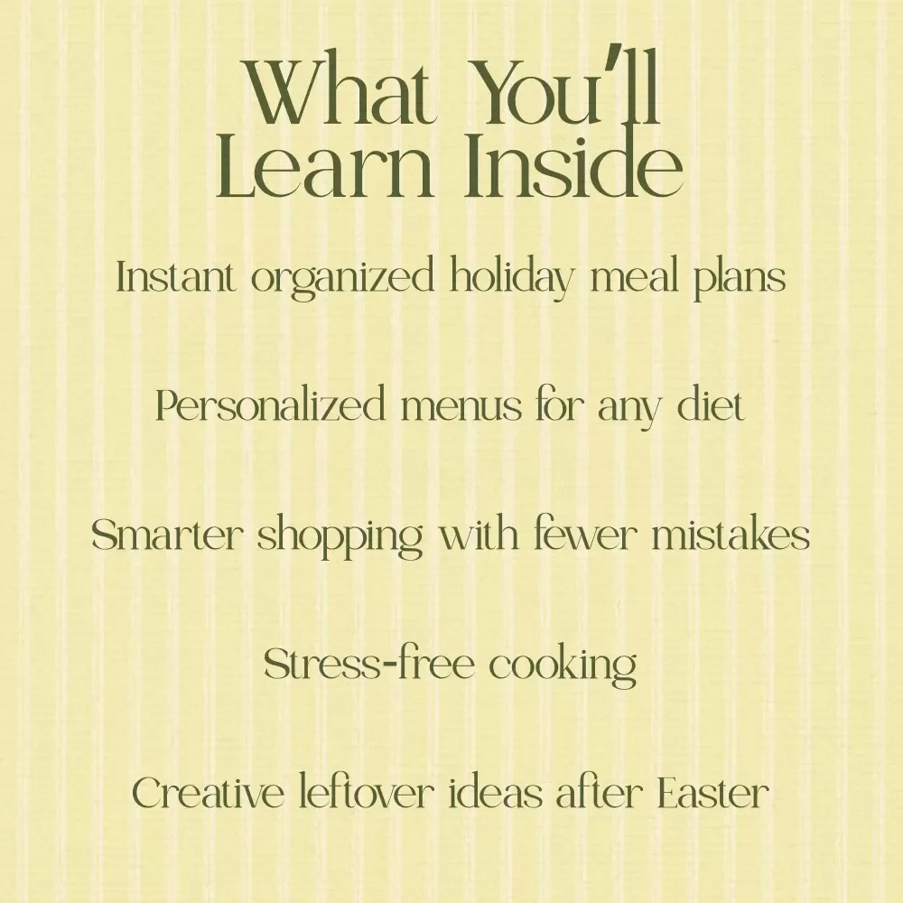 Plan Perfect Easter Meals Instantly – AI Easter Meal Planner Tips eBook for Stress-Free Holiday Hosting & Smart Menu Planning