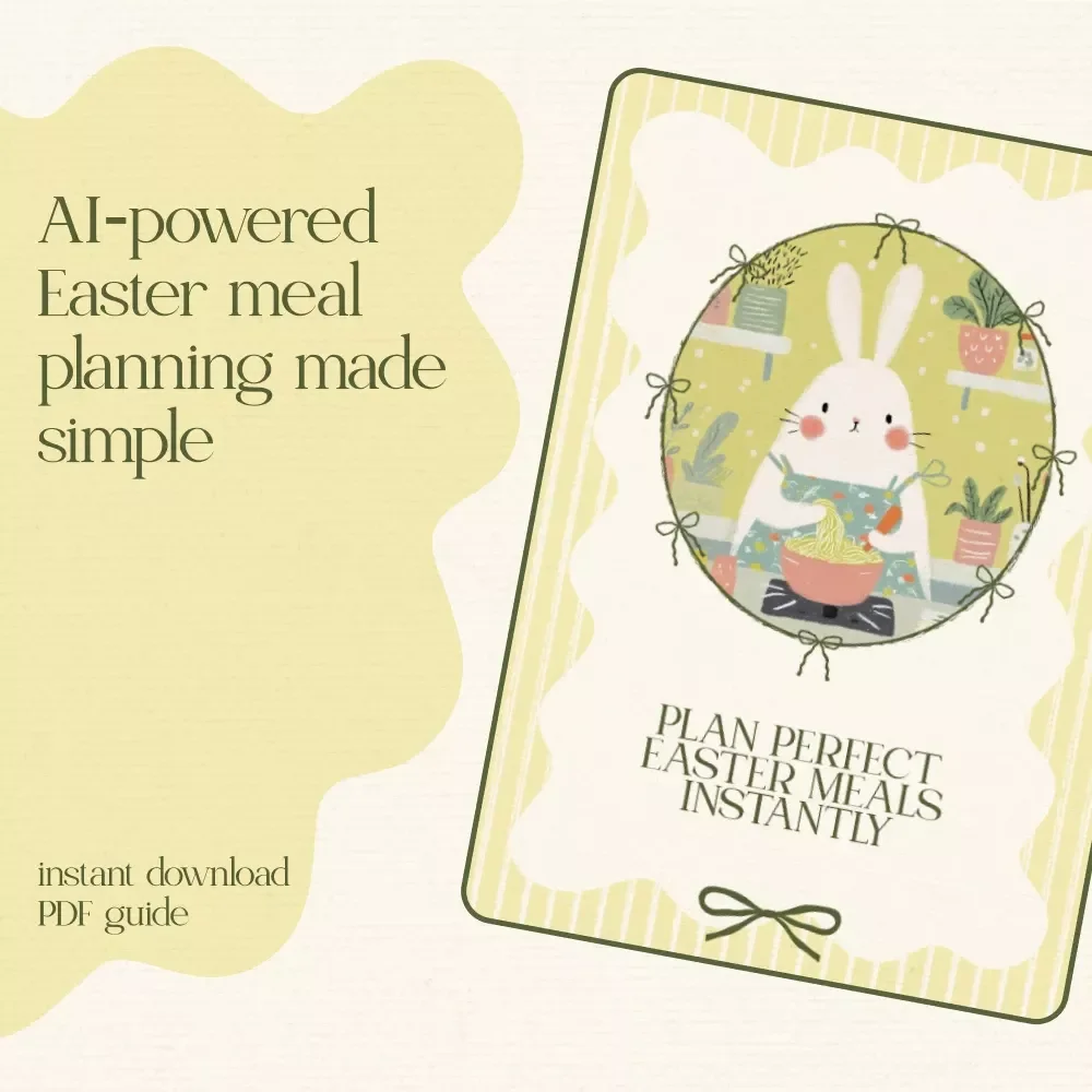 Plan Perfect Easter Meals Instantly – AI Easter Meal Planner Tips eBook for Stress-Free Holiday Hosting & Smart Menu Planning