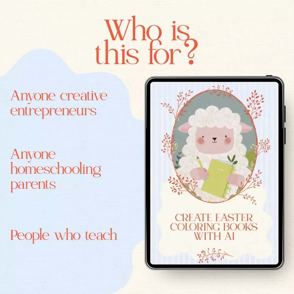 Create Easter Coloring Books with AI – AI Easter Coloring Book Creator Guide for Beginners, Digital Download eBook & Checklist for DIY Printable Pages