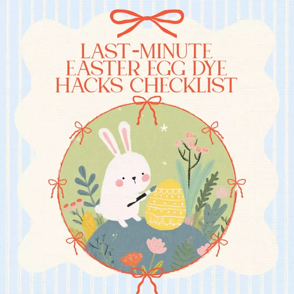 Last-Minute Easter Egg Dye Hacks Checklist | DIY Easter Egg Coloring Ideas