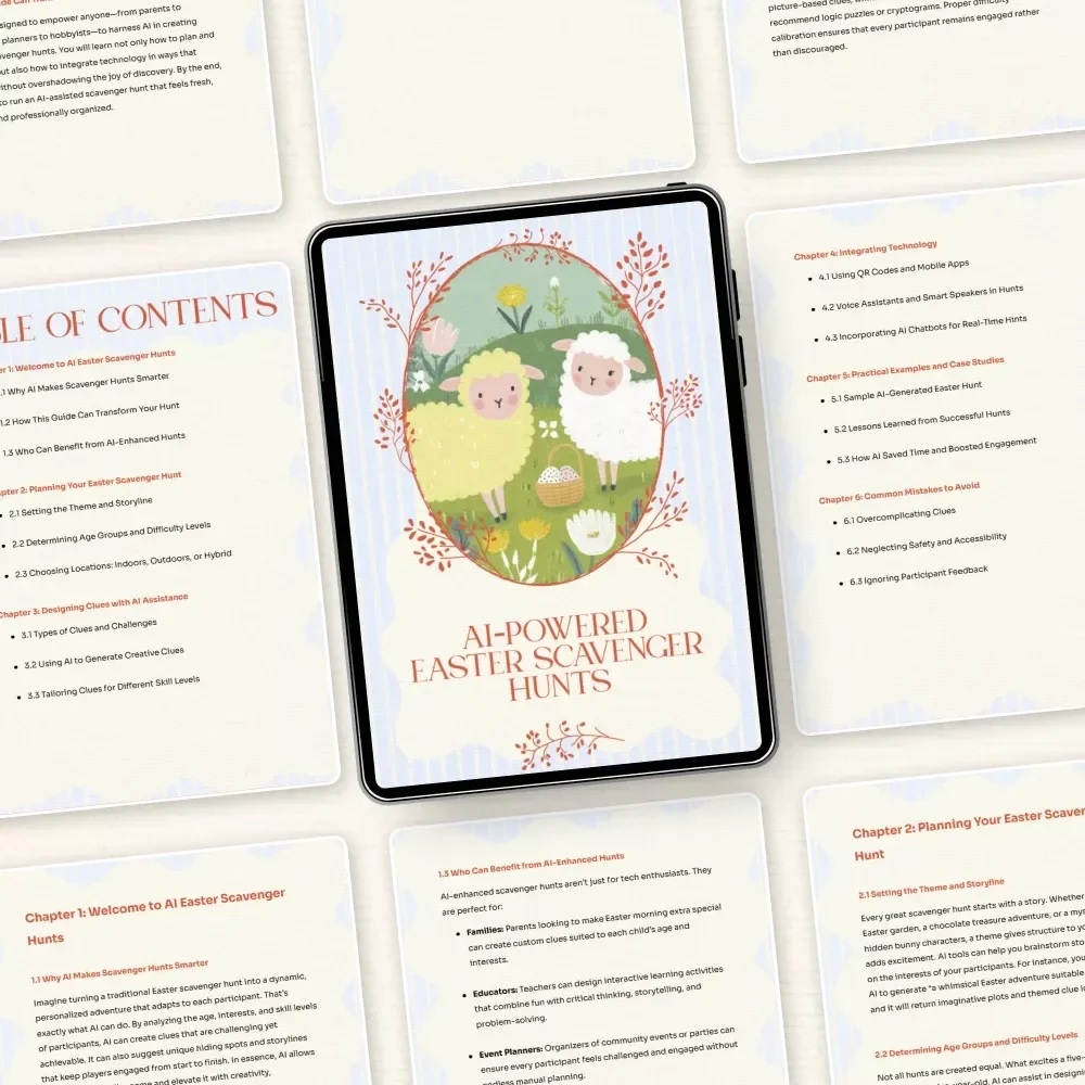 AI-Powered Easter Scavenger Hunts: AI Easter Scavenger Hunt Creator eBook for Smart, Fun & Interactive Holiday Adventures