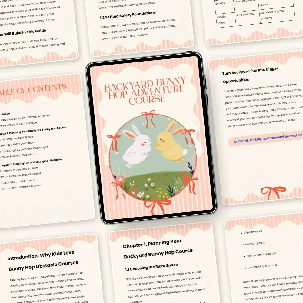 Backyard Bunny Hop Adventure Course - Easter-Themed Bunny Hop Obstacle Course Guide for Backyard Fun