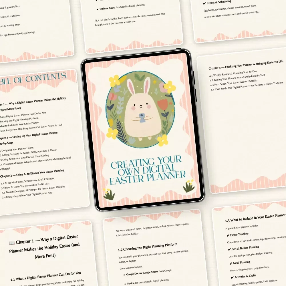 Creating Your Own Digital Easter Planner: A Step-by-Step Guide to Stress-Free Easter Planning