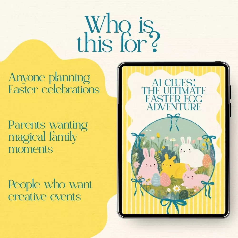 AI Clues: The Ultimate Easter Egg Adventure – A Step-by-Step Guide for Kids And Families | Easter Digital Download