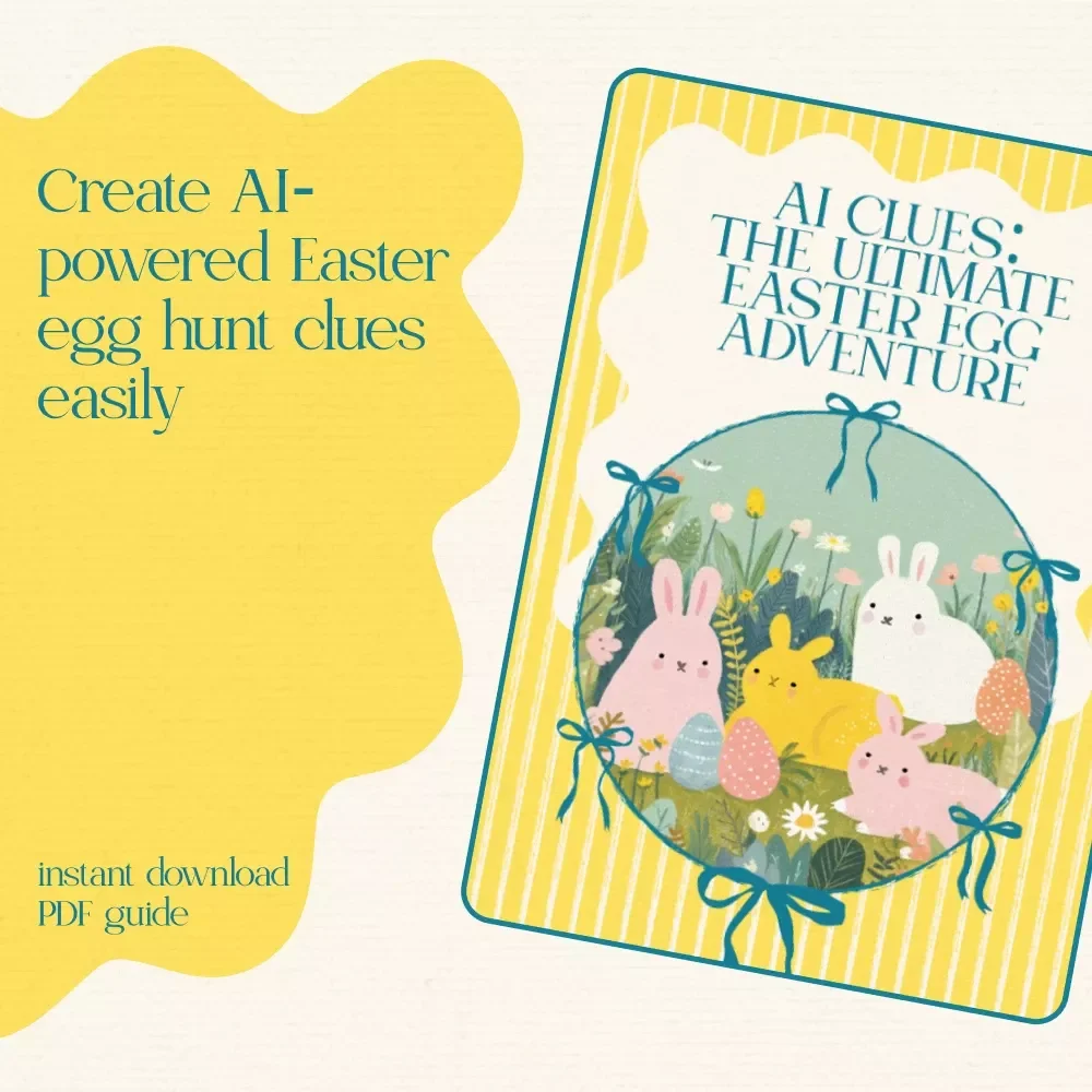 AI Clues: The Ultimate Easter Egg Adventure – A Step-by-Step Guide for Kids And Families | Easter Digital Download