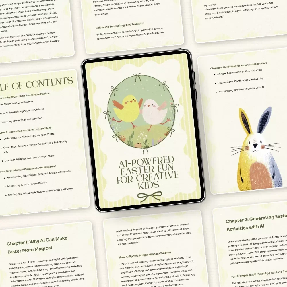 AI-Powered Easter Fun for Creative Kids | AI Easter Kids Activities Generator Guide for Parents & Teachers | Creative Holiday Activity eBook & Checklist