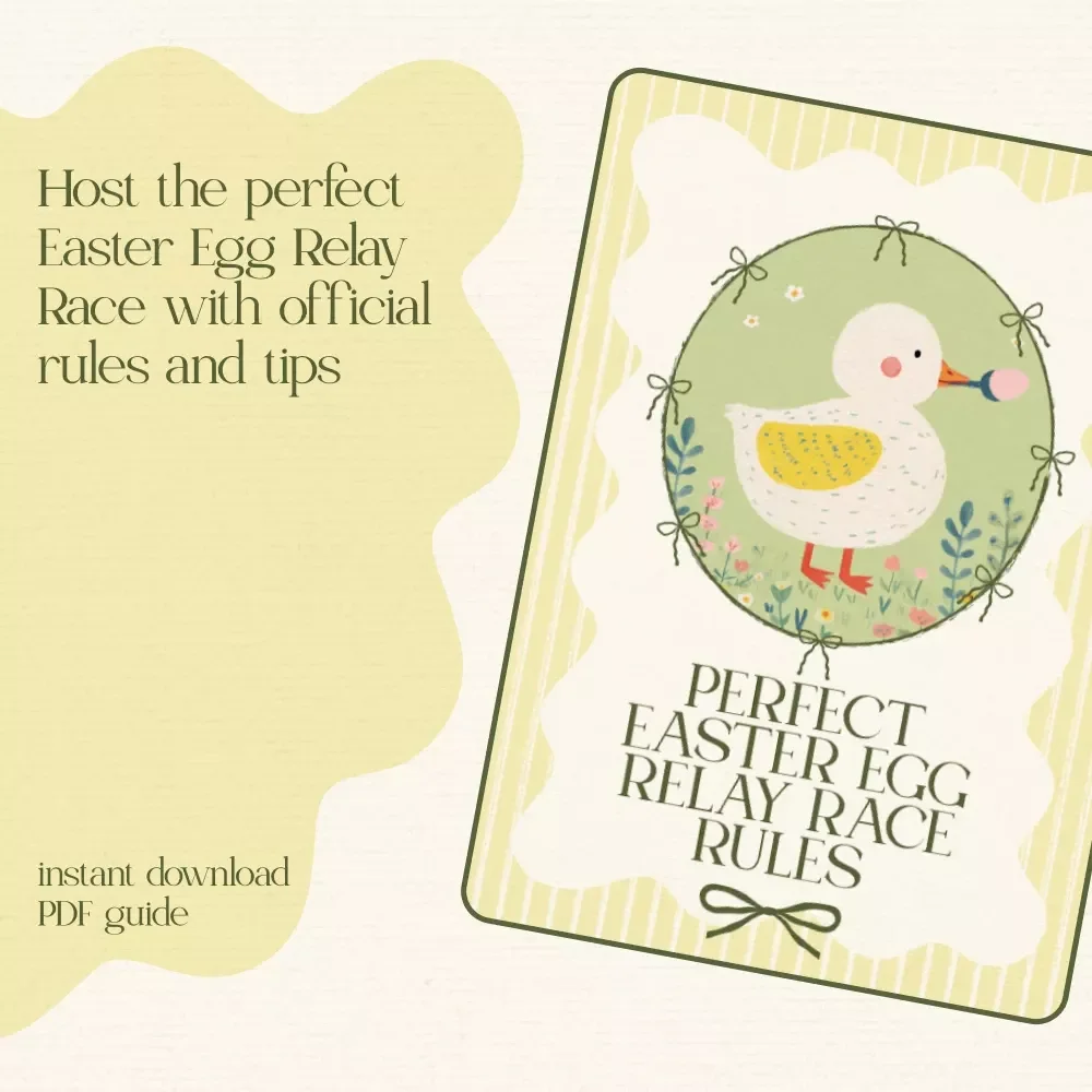 Perfect Easter Egg Relay Race Rules Guide - Digital Download with Official Rules, Game Variations & Tips for Hosting an Unforgettable Event