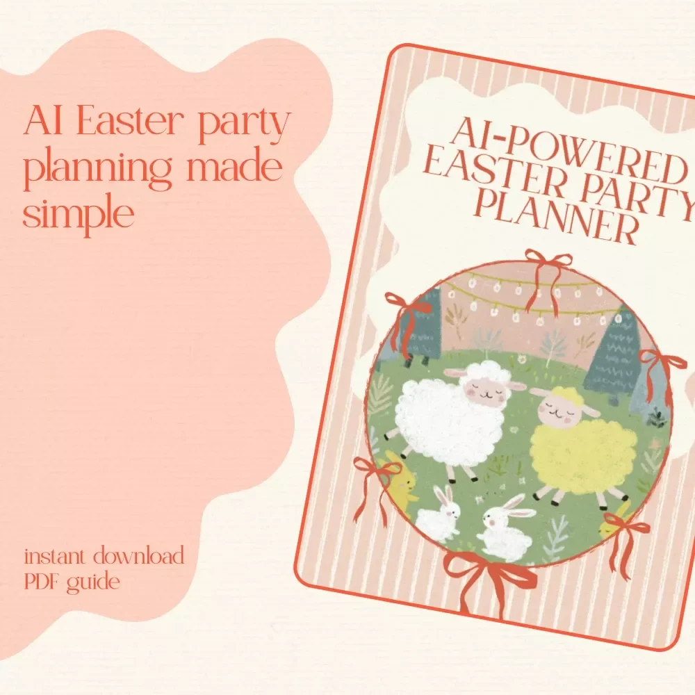 AI-Powered Easter Party Planner eBook | Use AI to Brainstorm Easter Party Themes, Games & Menu Ideas | Digital Download Guide for Stress-Free Holiday Hosting
