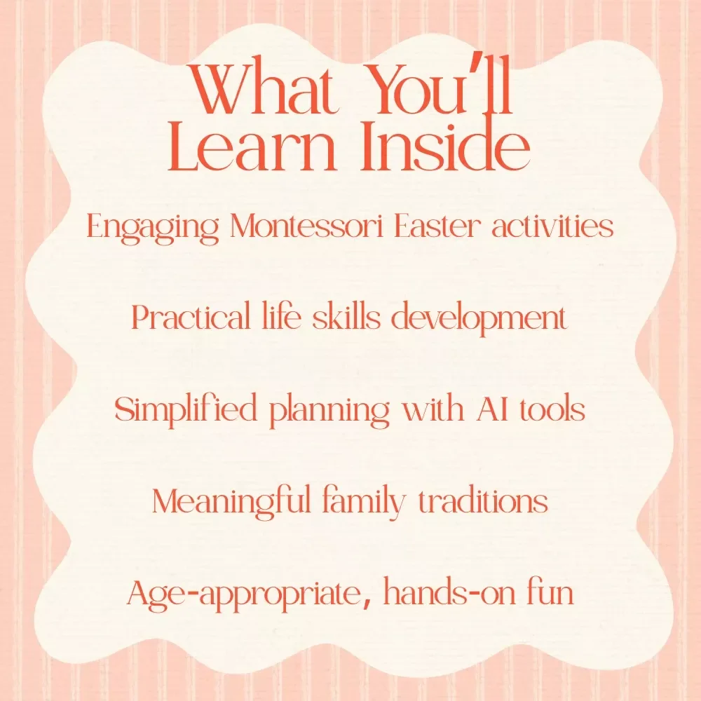 Montessori Easter Magic for Calm Curious Kids: A Guide to Montessori-Inspired Easter Activities