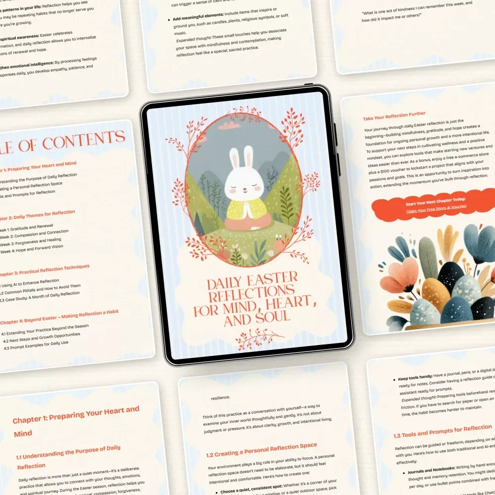 Daily Easter Reflections for Mind, Heart, and Soul – Easter Daily Reflection Plan Guide for Spiritual Growth, Renewal, and Mindful Living