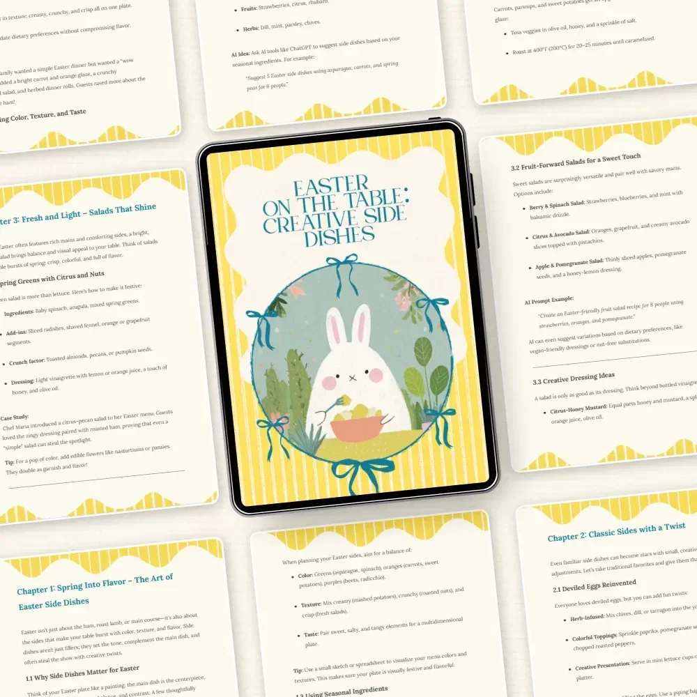 Easter on the Table: Creative Side Dishes – Easy Easter Side Dish Ideas eBook