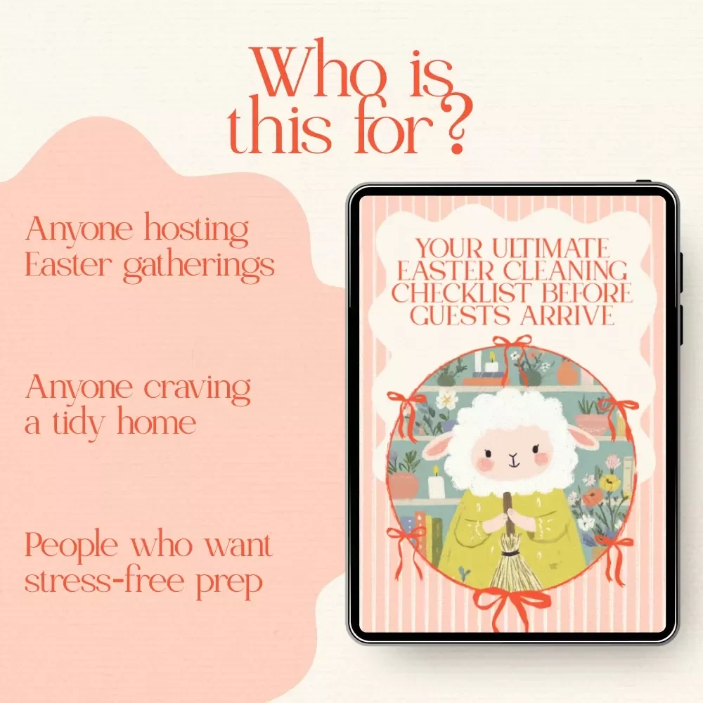 Your Ultimate Easter Cleaning Checklist Before Guests Arrive – Printable Easter Cleaning Checklist Before Guests Arrive for Stress-Free Spring Hosting, Instant Digital Download