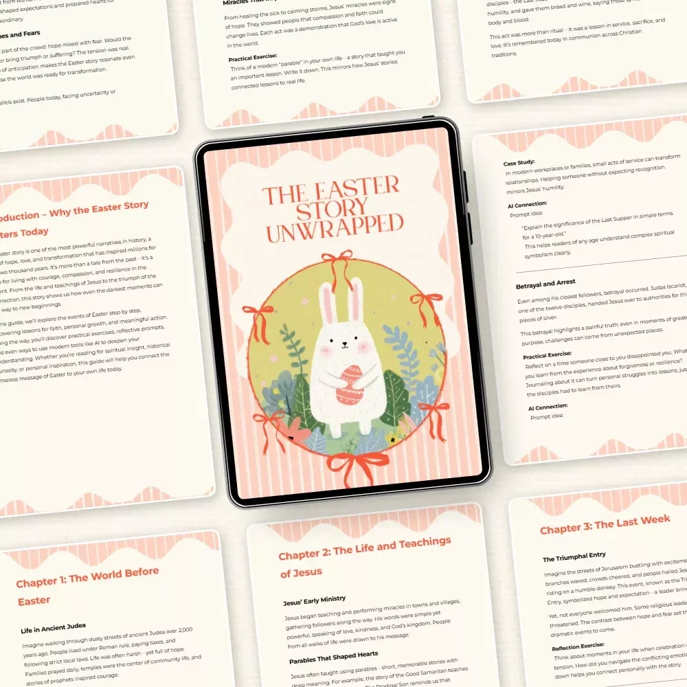 The Easter Story Unwrapped: Bible Easter Story eBook for Reflection and Faith