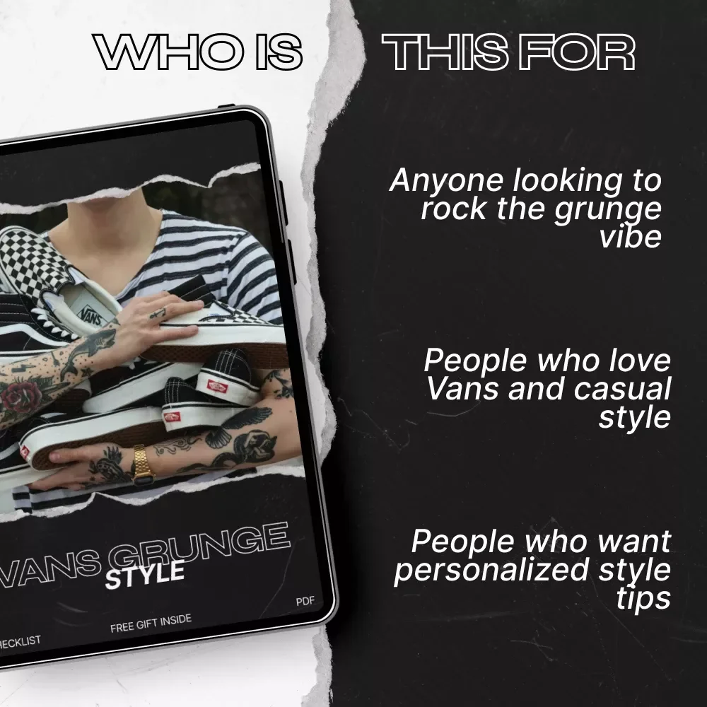 Vans Grunge Style Checklist - Master the Iconic Grunge Look with This Downloadable Guide