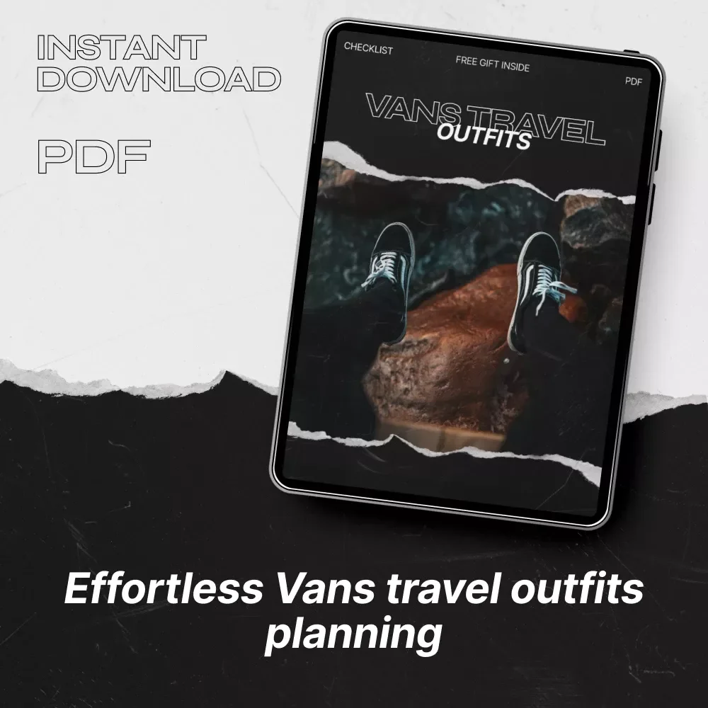 Vans Travel Outfits Checklist – Stylish & Comfy Vans Travel Outfits Digital Download for Effortless Packing & Mix-and-Match Looks