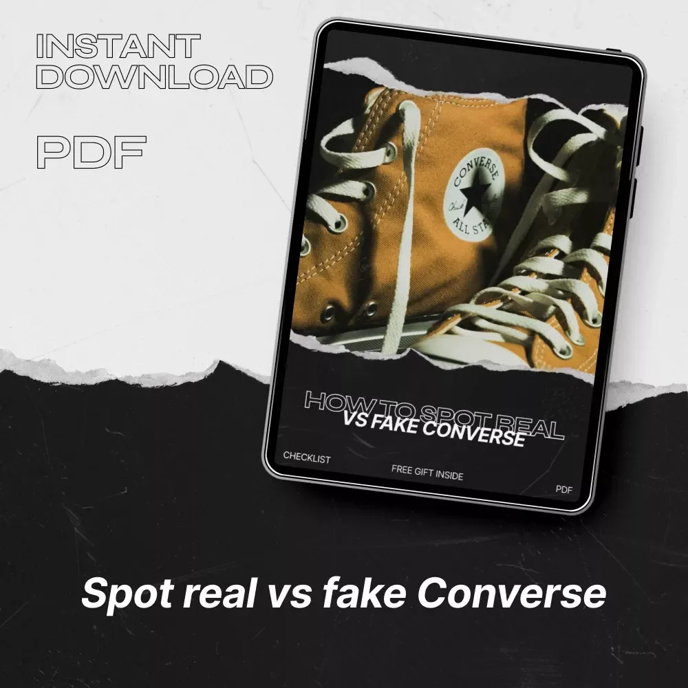 How to Spot Real vs Fake Converse – Printable Checklist Guide for Converse Real vs Fake Signs, Sneaker Authentication Digital Download