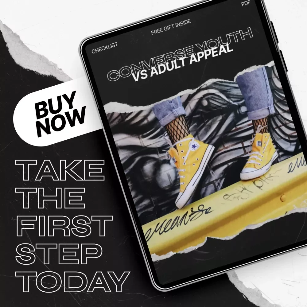 Converse Youth vs Adult Appeal Checklist | Marketing & Style Strategy Guide | Digital Download for Brand Positioning & Audience Targeting