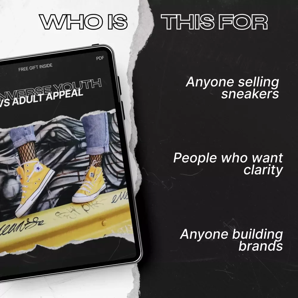 Converse Youth vs Adult Appeal Checklist | Marketing & Style Strategy Guide | Digital Download for Brand Positioning & Audience Targeting