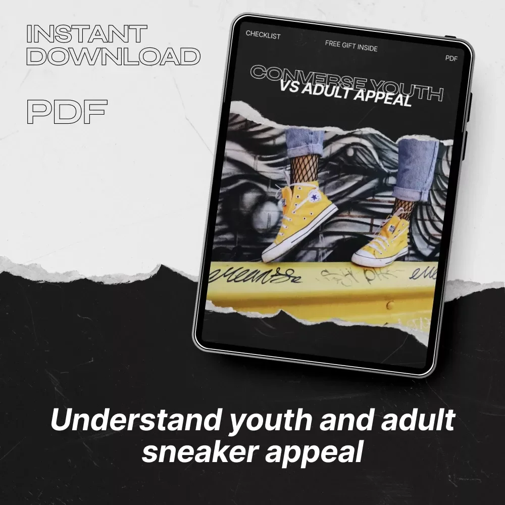 Converse Youth vs Adult Appeal Checklist | Marketing & Style Strategy Guide | Digital Download for Brand Positioning & Audience Targeting