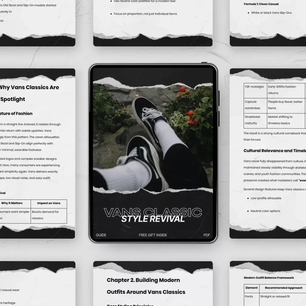 Vans Classic Style Revival – The Ultimate vans classic style revival Guide to Modern Streetwear Styling, Outfit Formulas & Timeless Sneaker Looks (Digital Download)