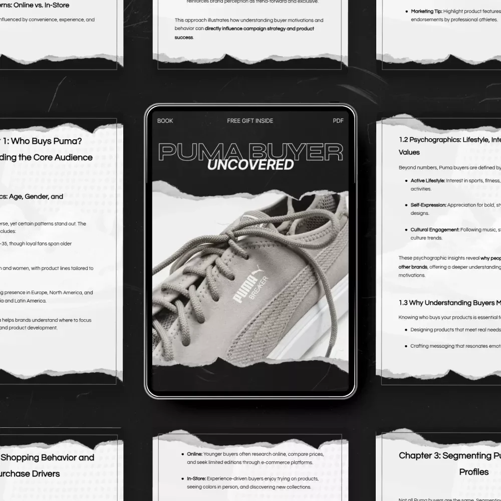 Puma Buyer Uncovered – The Ultimate Puma Buyer Profile eBook for Audience Insights, Marketing Strategy & Brand Growth