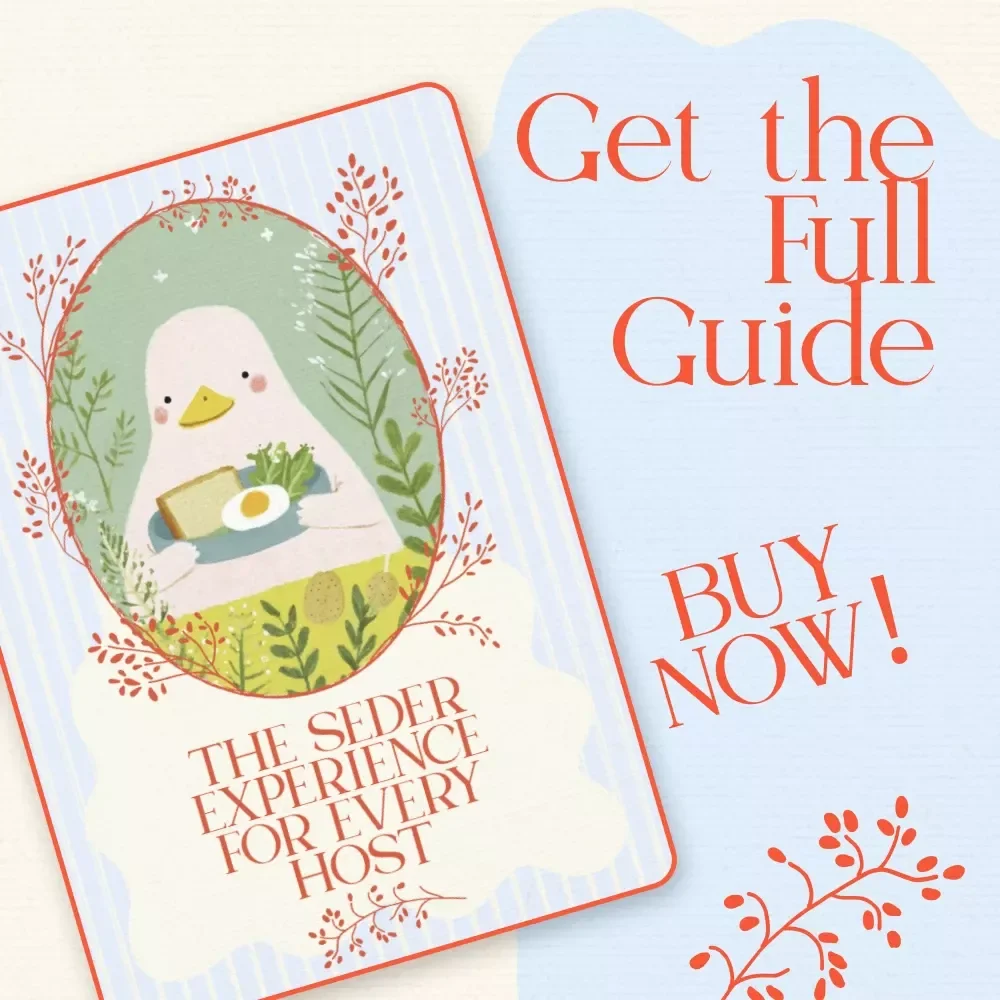 The Seder Experience for Every Host – Complete Guide on how to host a seder meal | Passover Hosting Checklist & Planning eBook