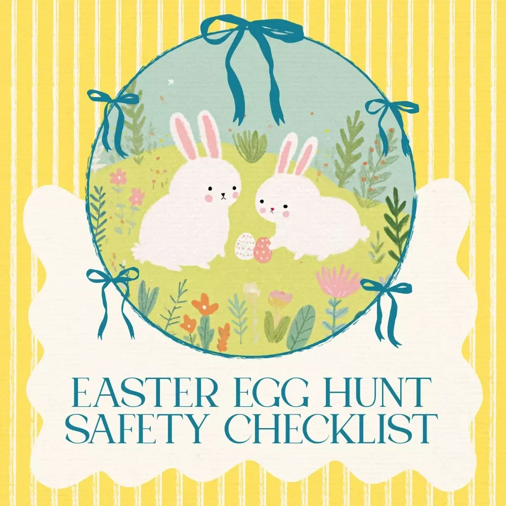 Easter Egg Hunt Safety Checklist – Printable Easter Egg Hunt Safety Tips Guide for Families, Schools & Church Events – Instant Digital Download TYPE