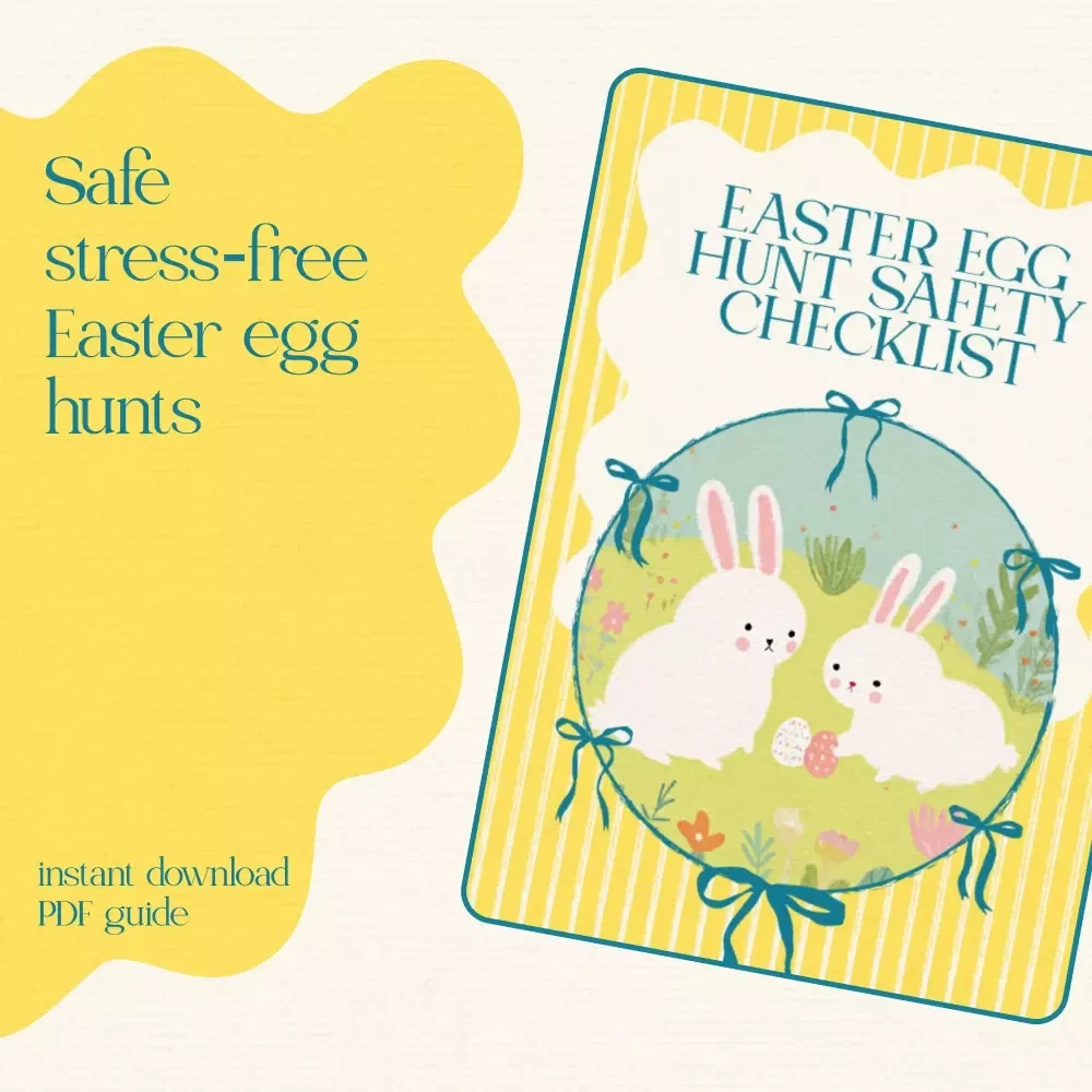 Easter Egg Hunt Safety Checklist – Printable Easter Egg Hunt Safety Tips Guide for Families, Schools & Church Events – Instant Digital Download TYPE