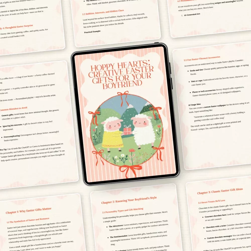 Hoppy Hearts: Creative Easter Gifts for Your Boyfriend – Ultimate Guide to Thoughtful Easter Gifts for Boyfriend