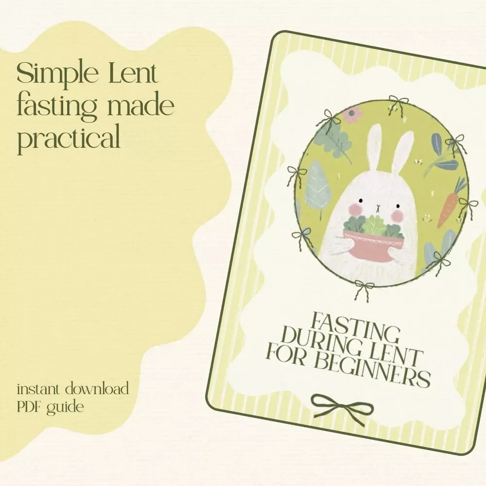 Fasting During Lent for Beginners – Catholic Lenten eBook Guide | how to fast during lent for beginners Step-by-Step Plan & Printable Friendly Digital Download