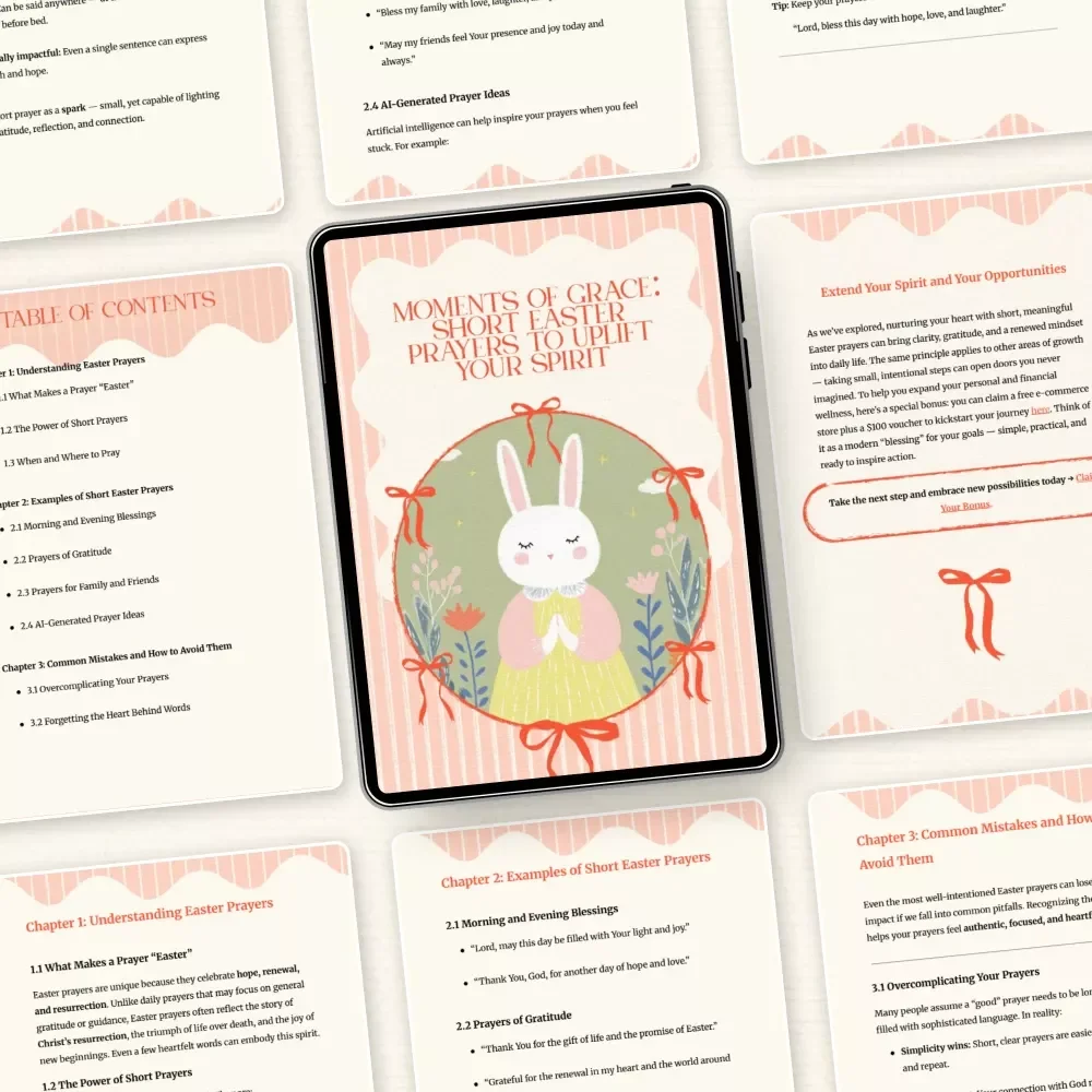 Moments of Grace: Short Easter Prayers to Uplift Your Spirit – A Heartfelt Guide to short easter prayers, Daily Blessings & Faith-Filled Reflection