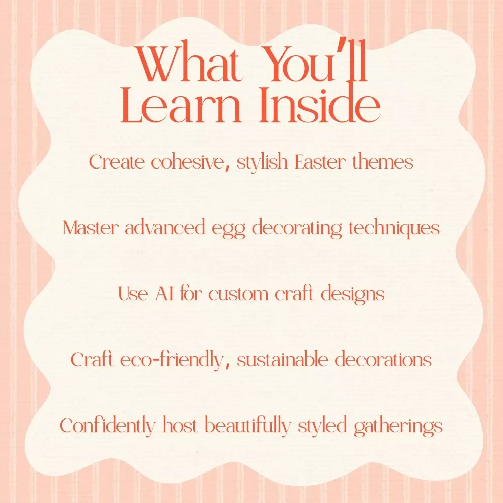 Easter Elegance: Creative DIY Decorations for Adults – Easter Decoration Crafts for Adults eBook, DIY Easter Decor Guide, Printable Inspiration & Party Styling Ideas