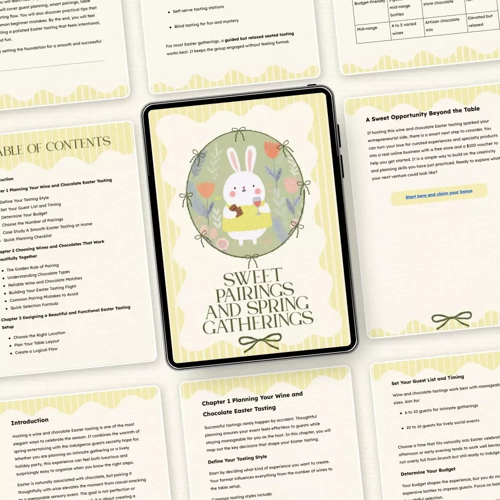 Sweet Pairings and Spring Gatherings: The Ultimate Guide to Hosting a Wine and Chocolate Easter Tasting