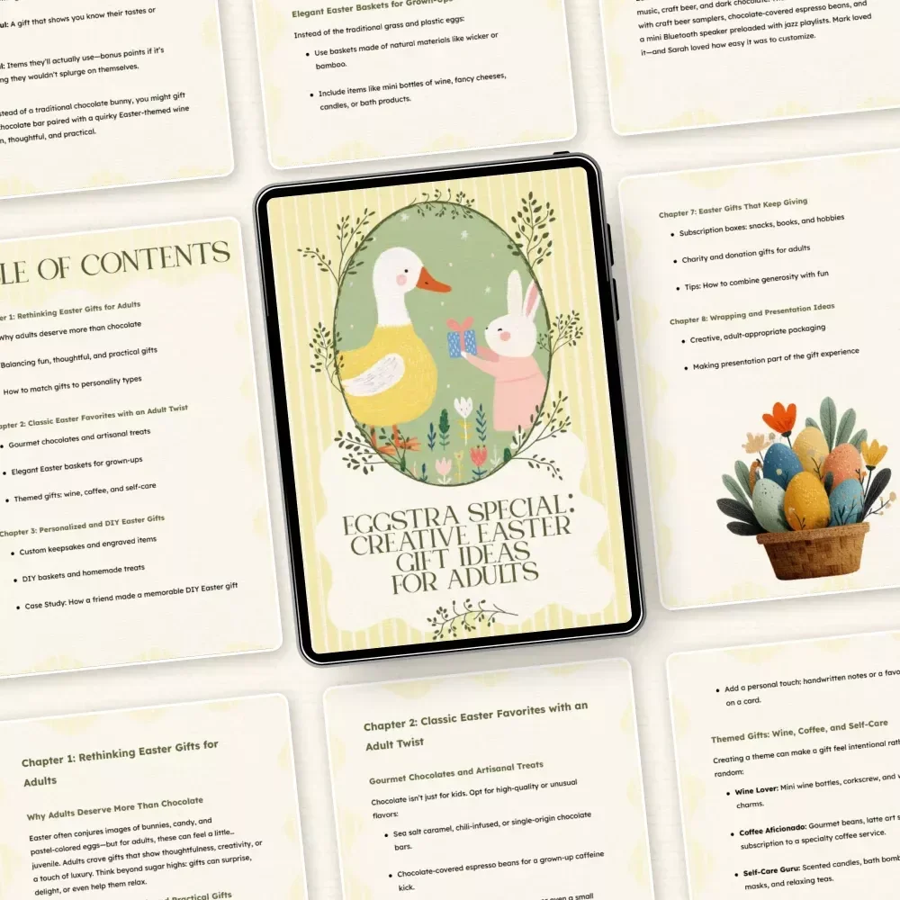 Eggstra Special: Creative Easter Gift Ideas for Adults – Unique Easter Gift Ideas for Adults eBook
