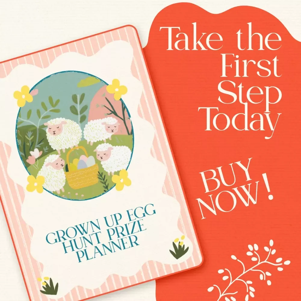 Grown Up Egg Hunt Prize Planner - Adult Easter Egg Hunt Prizes Checklist