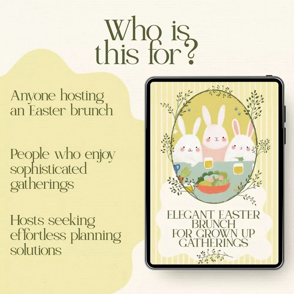 Elegant Easter Brunch for Grown Up Gatherings - Sophisticated Easter Brunch Menu for Adults Digital Guide