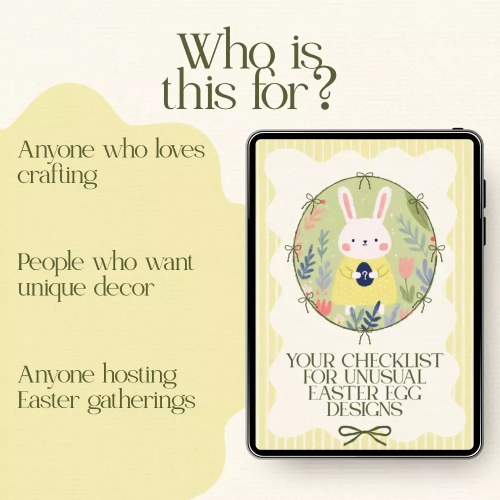 Your Checklist for Unusual Easter Egg Designs – Creative DIY Guide for Unique & Artistic Holiday Decor | Printable Digital Download