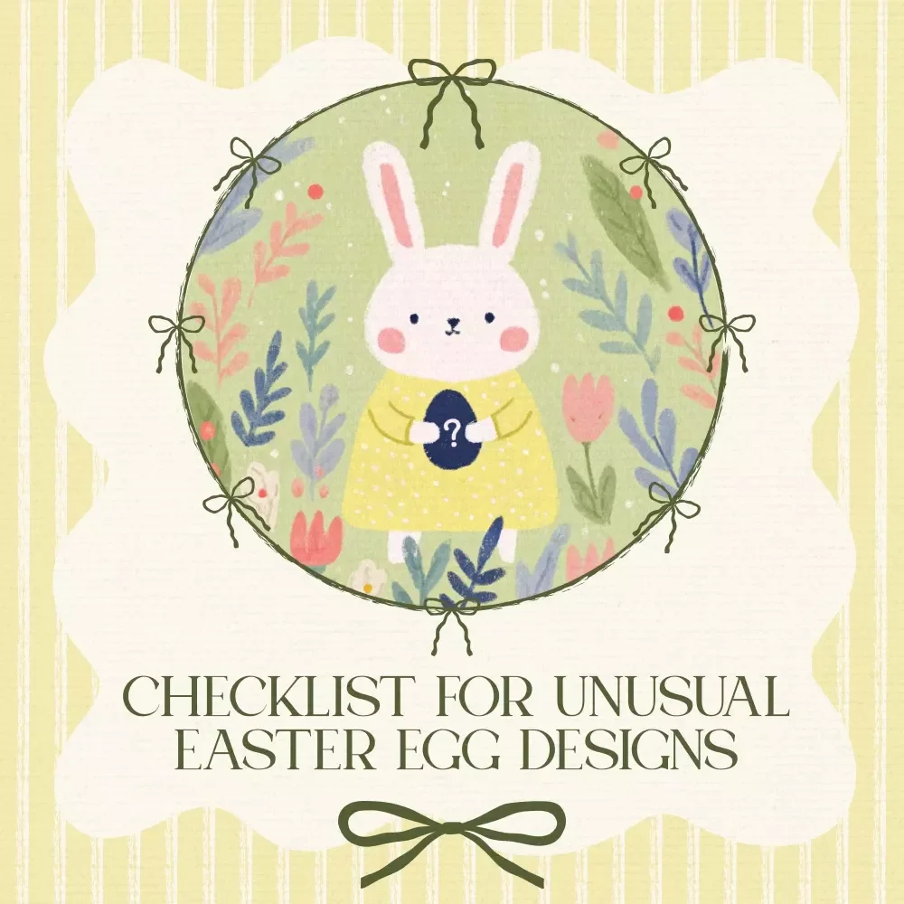 Your Checklist for Unusual Easter Egg Designs – Creative DIY Guide for Unique & Artistic Holiday Decor | Printable Digital Download