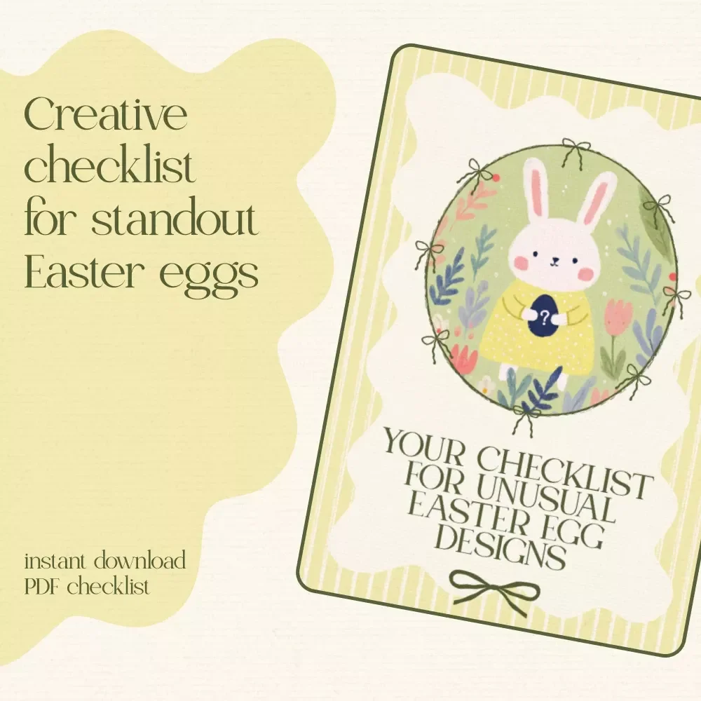 Your Checklist for Unusual Easter Egg Designs – Creative DIY Guide for Unique & Artistic Holiday Decor | Printable Digital Download
