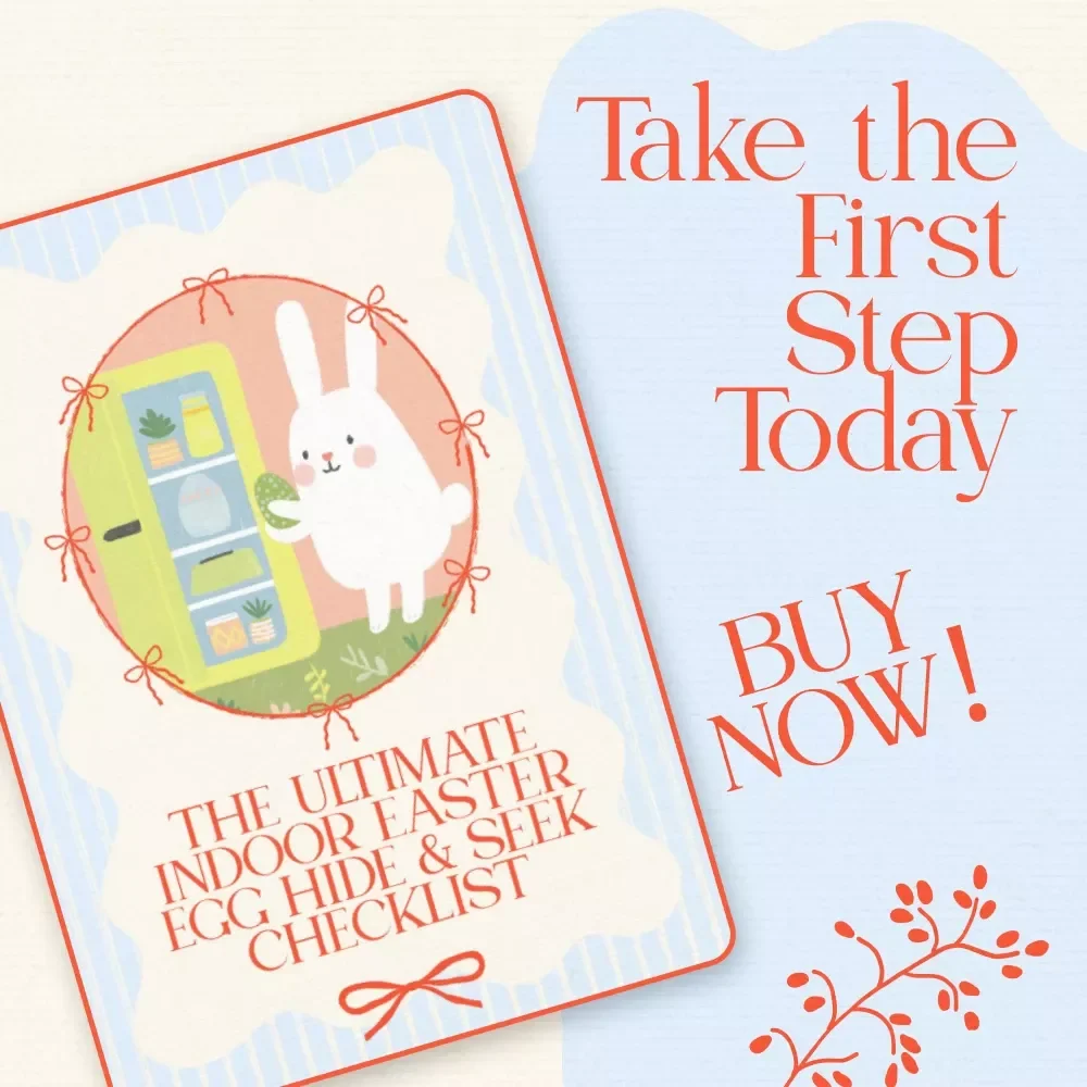 The Ultimate Indoor Easter Egg Hide & Seek Checklist | How to Hide Easter Eggs Indoors Guide | Printable Easter Party Game Planner