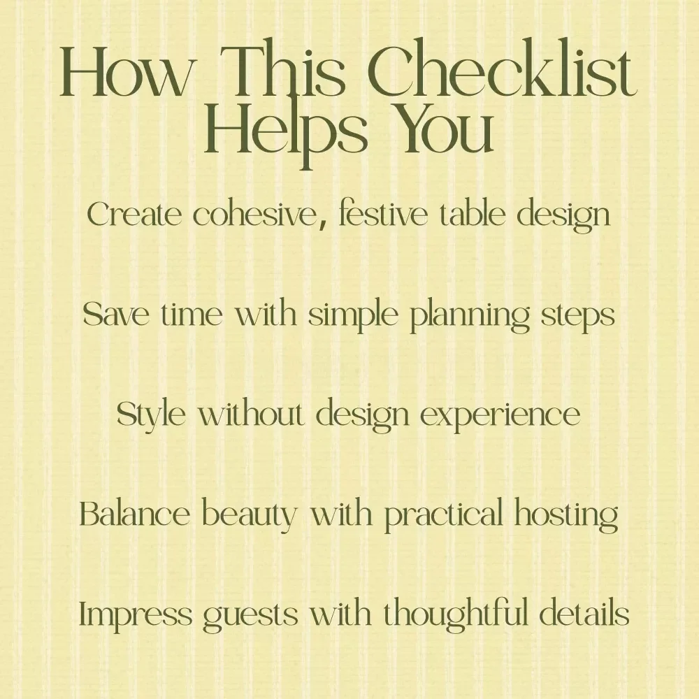 Easter Table Setting Tips: Your Easy Checklist – Printable Easter Table Decor Guide, Spring Tablescape Planner, Easter Hosting Checklist, Instant Digital Download