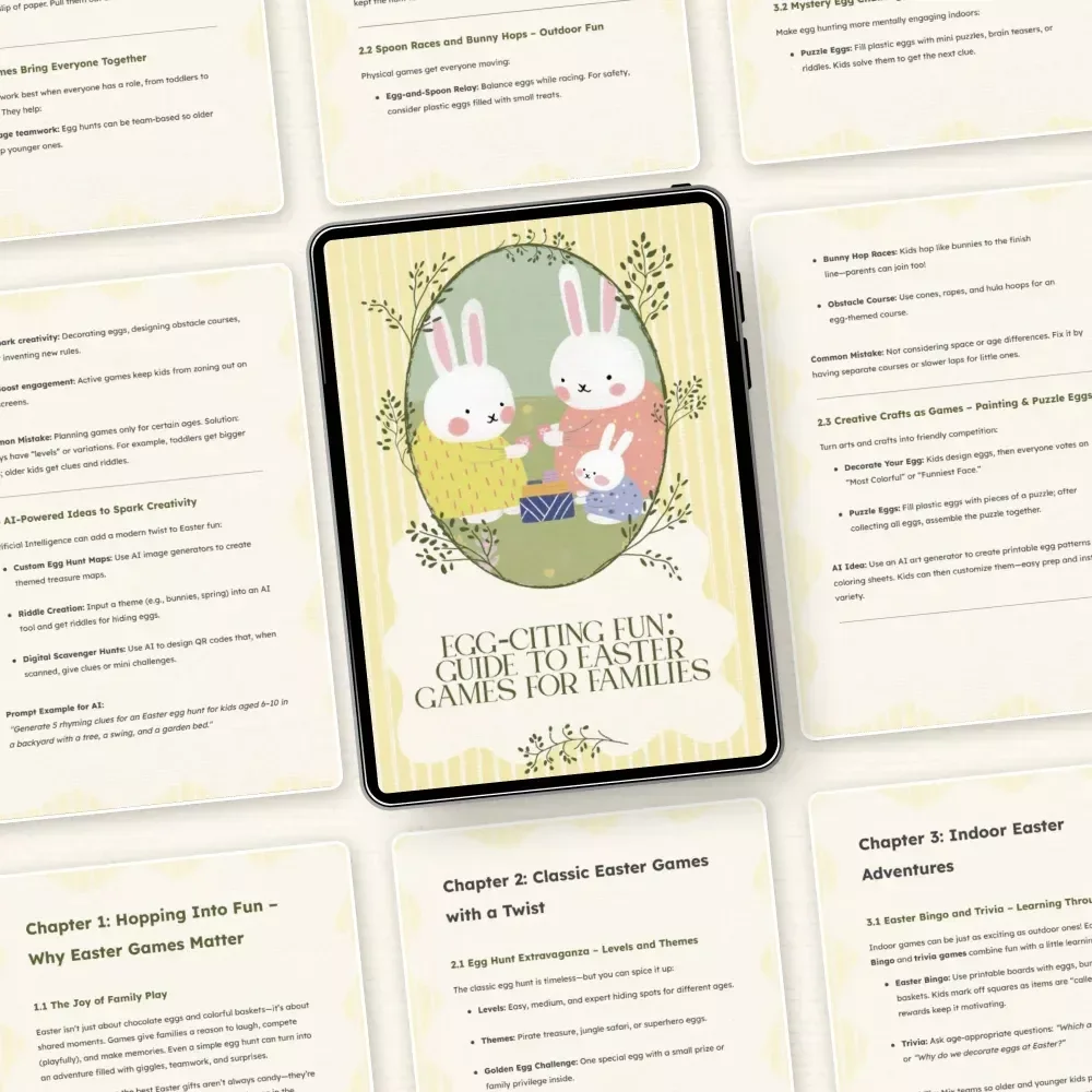 Egg-citing Fun: Guide to Easter Games for Families – Ultimate Easter Games for Families eBook & Digital Guide