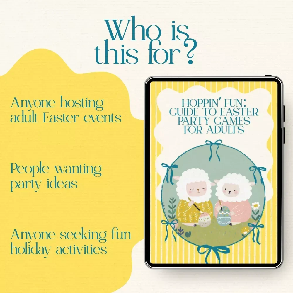 Hoppin’ Fun: Guide to Easter Party Games for Adults – Ultimate Adult Easter Party Games for Adults eBook & Digital Download