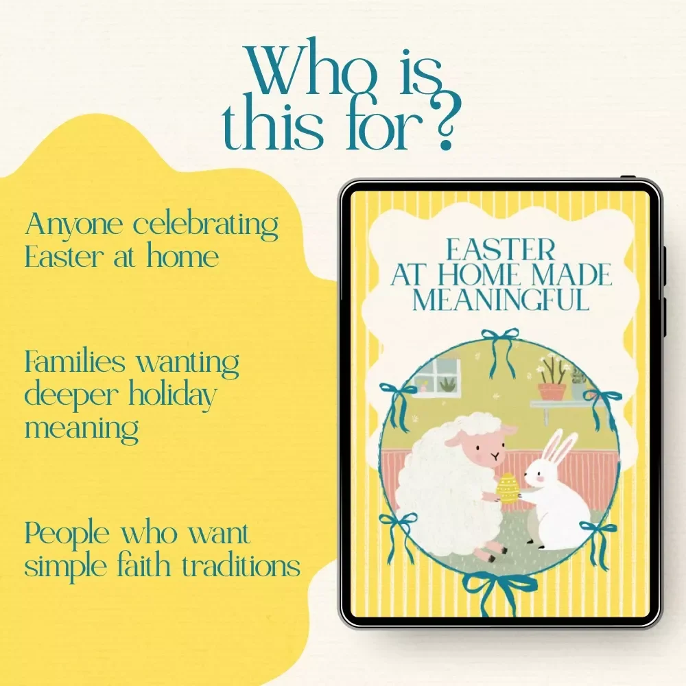 Easter at Home Made Meaningful – Printable Checklist Guide | How to Celebrate Easter at Home Without a Church | Christian Family Easter Tradition Planner