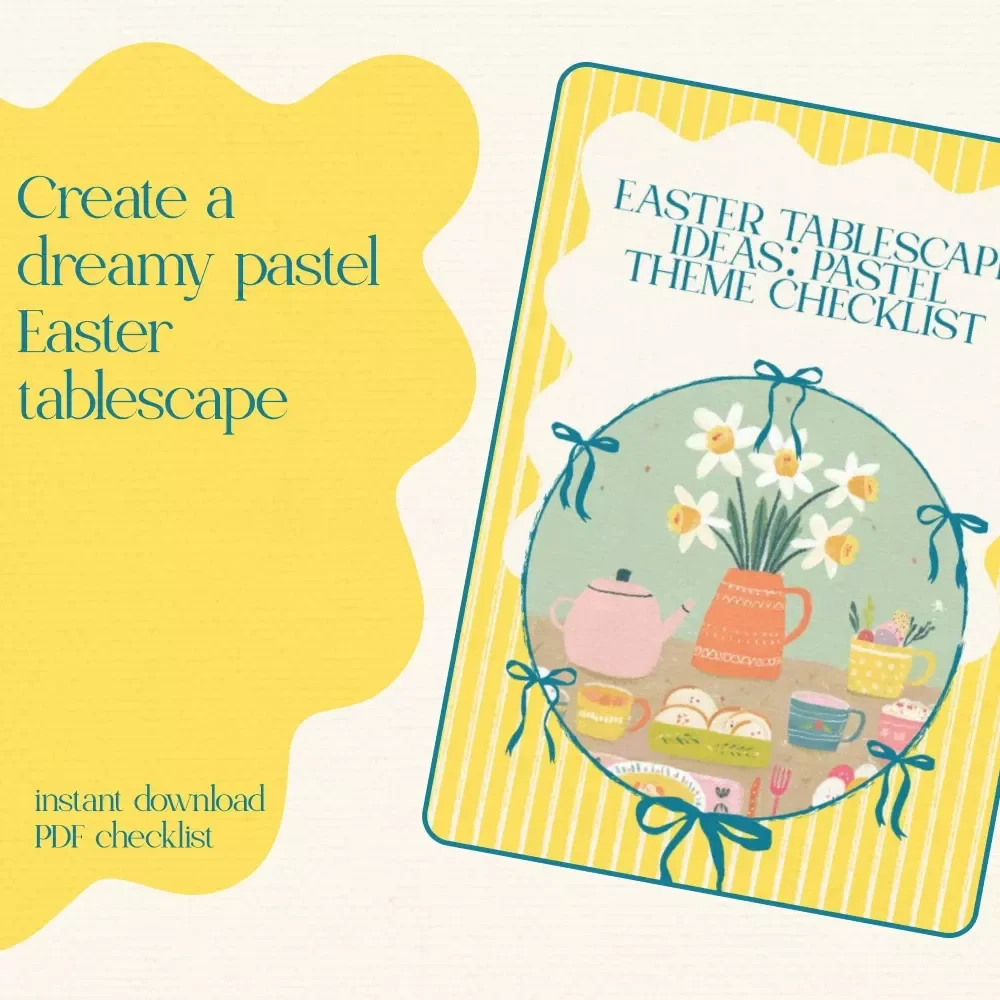 Easter Tablescape Ideas: Pastel Theme Checklist – Elegant Spring Easter Tablescape Ideas Pastel Theme Digital Download for a Beautiful Holiday Table