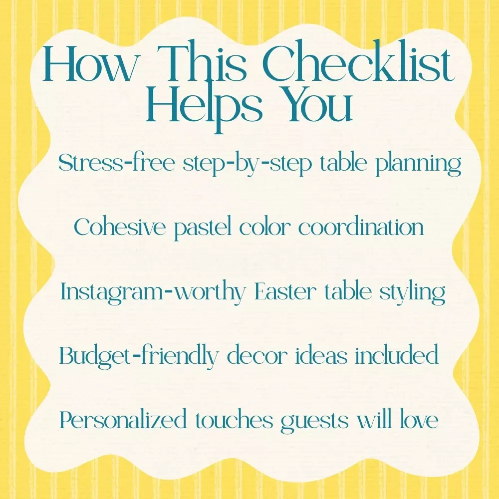 Easter Tablescape Ideas: Pastel Theme Checklist – Elegant Spring Easter Tablescape Ideas Pastel Theme Digital Download for a Beautiful Holiday Table