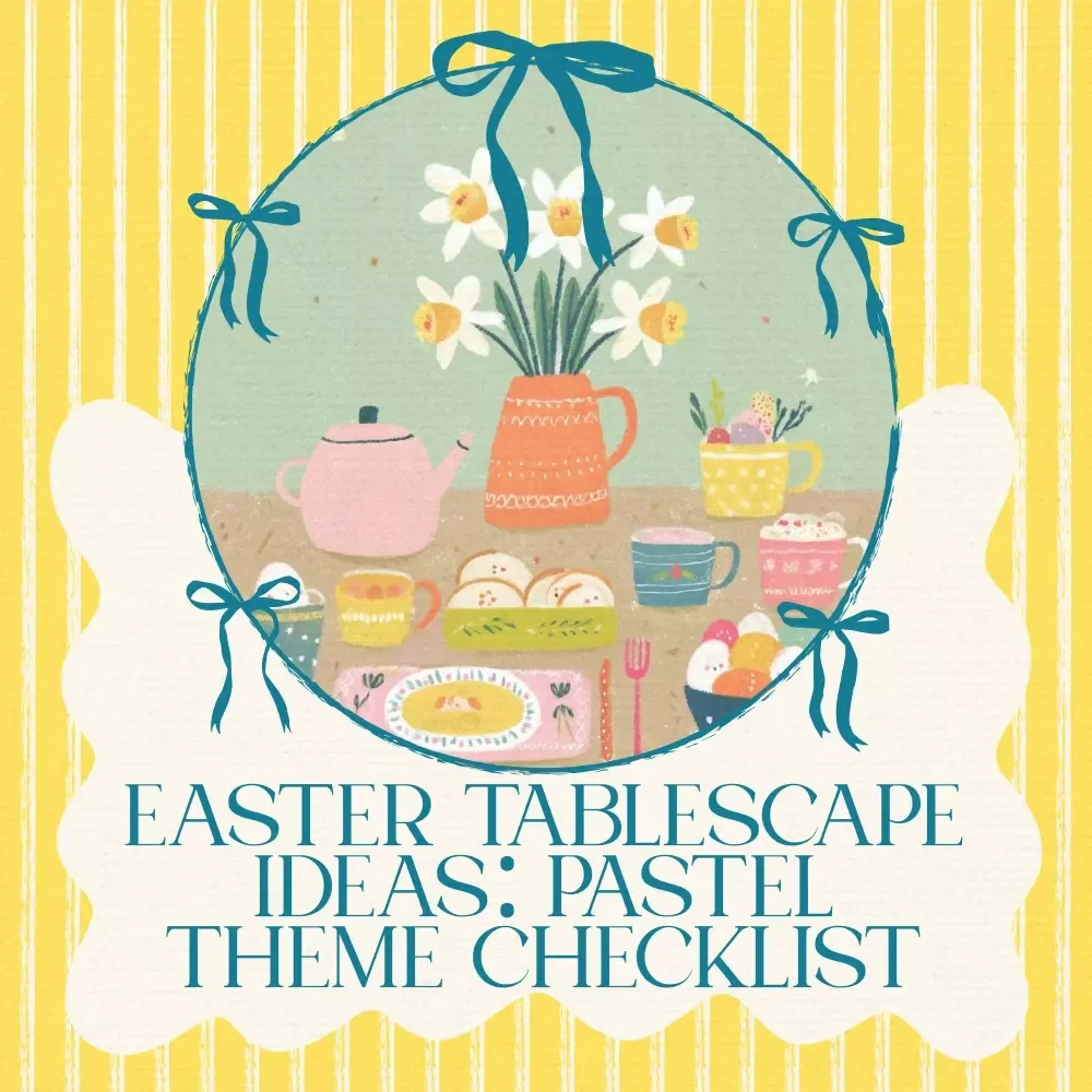 Easter Tablescape Ideas: Pastel Theme Checklist – Elegant Spring Easter Tablescape Ideas Pastel Theme Digital Download for a Beautiful Holiday Table