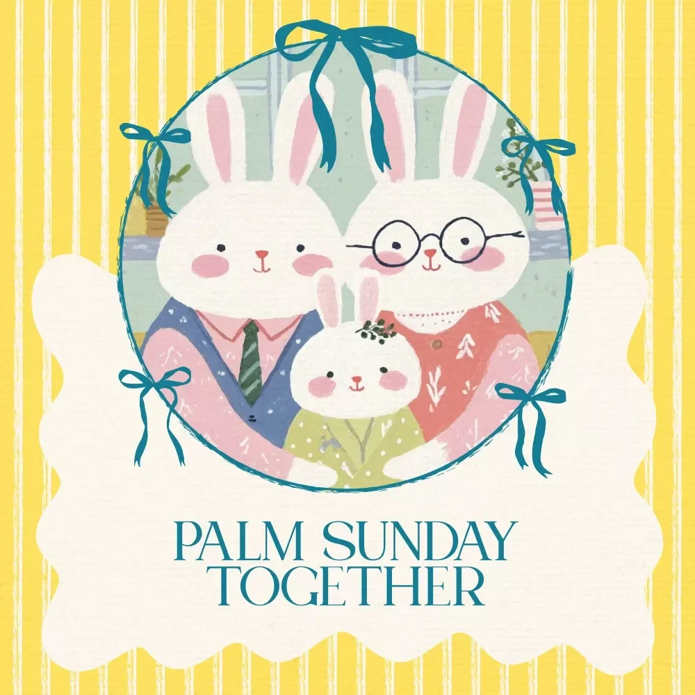 Palm Sunday Together – Palm Sunday Activities for Families Checklist, Christian Family Tradition Planner, Holy Week Printable Digital Download