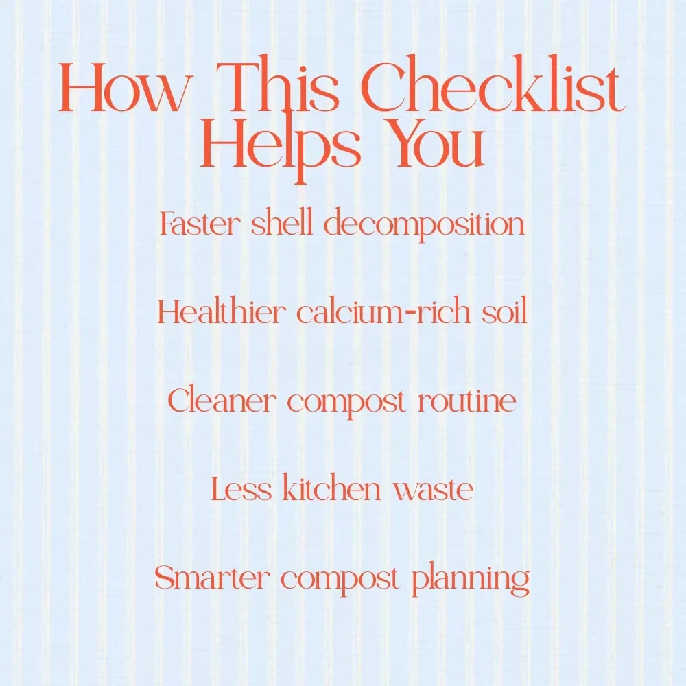 Composting Easter Egg Shells Checklist – How to Compost Easter Egg Shells Printable Guide for Eco-Friendly Gardening & Spring Sustainability