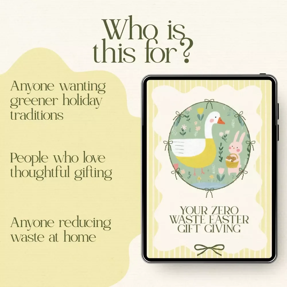 Your Zero Waste Easter Gift Giving – Printable Checklist of Zero Waste Easter Gift Ideas for a Sustainable, Plastic-Free Holiday
